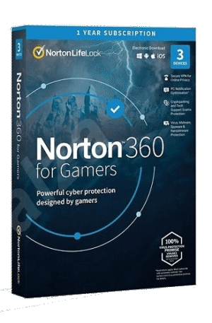 Norton 360 for Gamers – 1-Year / 3-Devices – Global